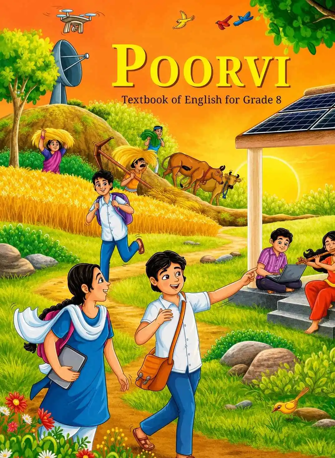 Poorvi – Textbook of English for Grade 8