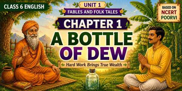 A Bottle of Dew story Class 6 English Unit 1 solutions and summary