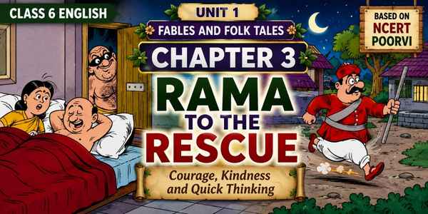 Rama to the Rescue graphic story Class 6 English Unit 1 question answer and summary